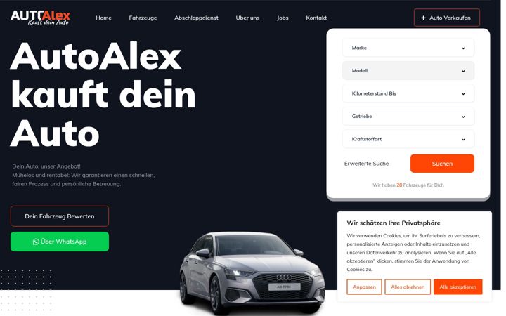 Screenshot van autoalexankauf.de