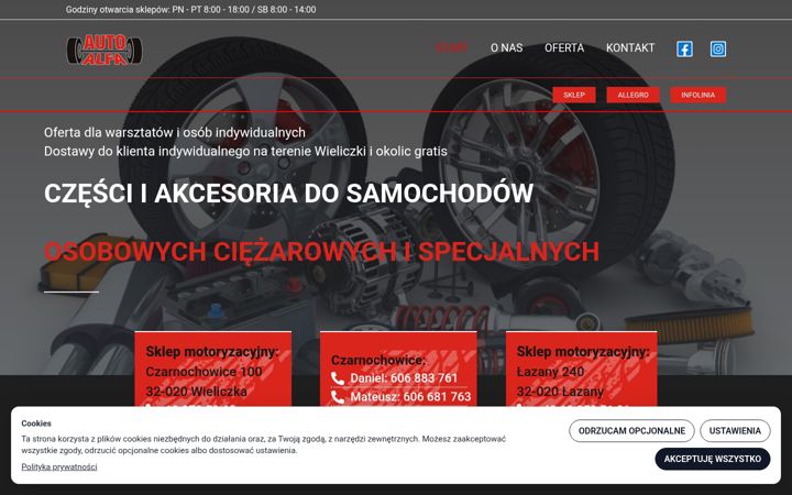 Screenshot of autoalfa.com.pl