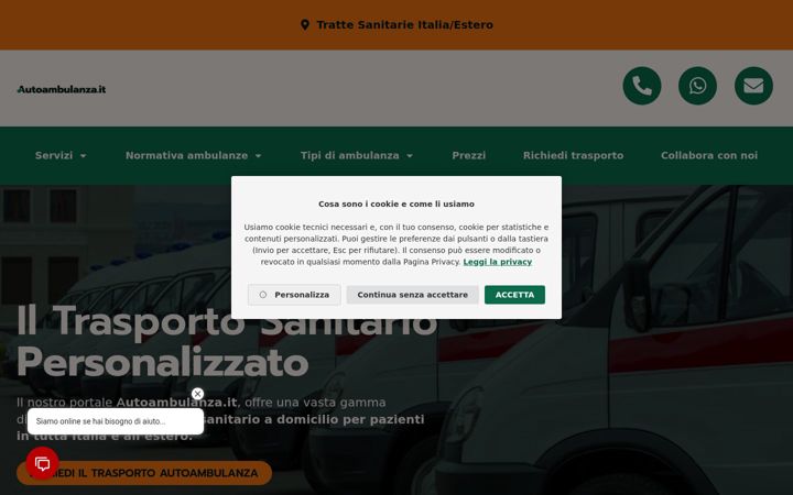 Screenshot of autoambulanza.it