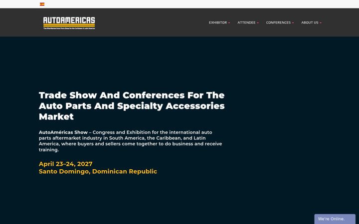 Captură de ecran a autoamericas.show