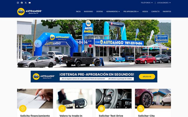Captură de ecran a autoamigopr.com