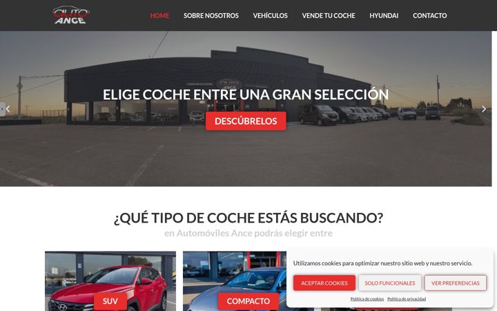 Captura de pantalla de autoancelapalma.com