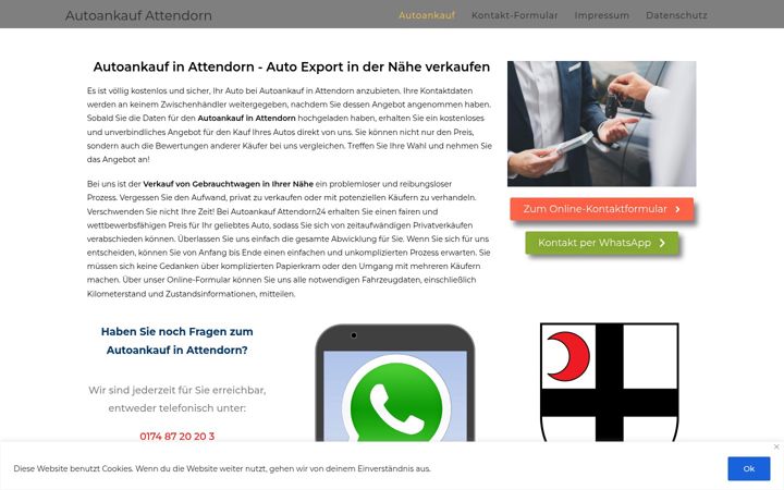 Screenshot von autoankauf-attendorn24.de