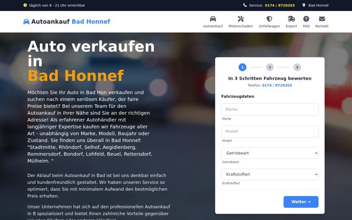 Screenshot von autoankauf-badhonnef.de