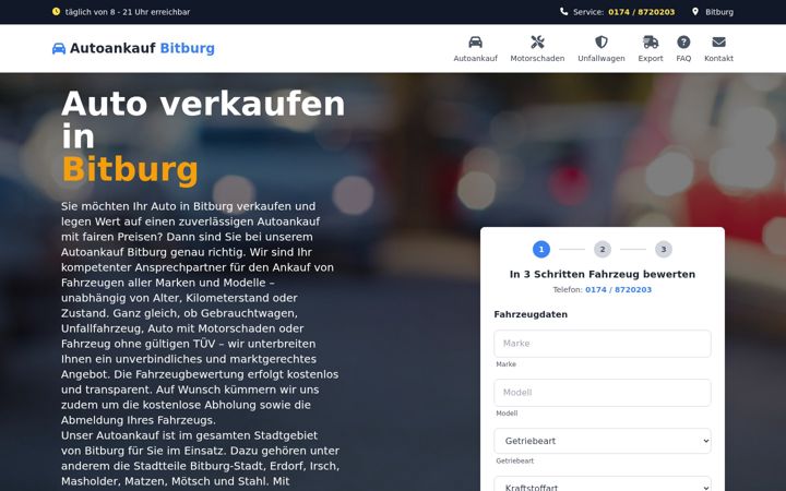 Screenshot of autoankauf-bitburg.de