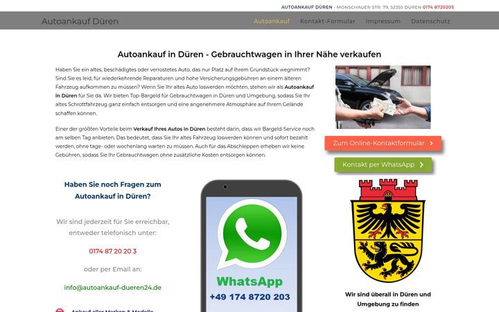 Screenshot of autoankauf-dueren24.de