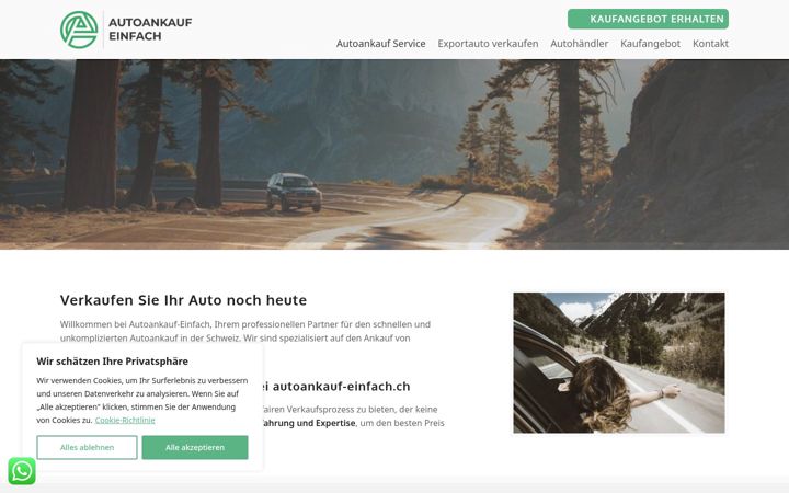 Screenshot of autoankauf-einfach.ch