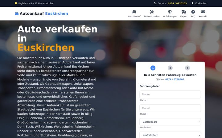Screenshot of autoankauf-euskirchen24.de