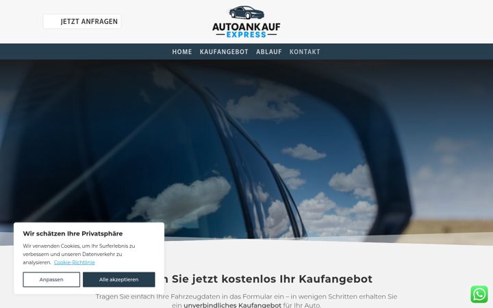 Screenshot of autoankauf-express.ch