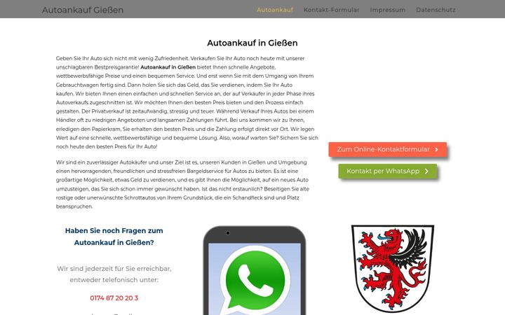 Screenshot του autoankauf-giessen365.de