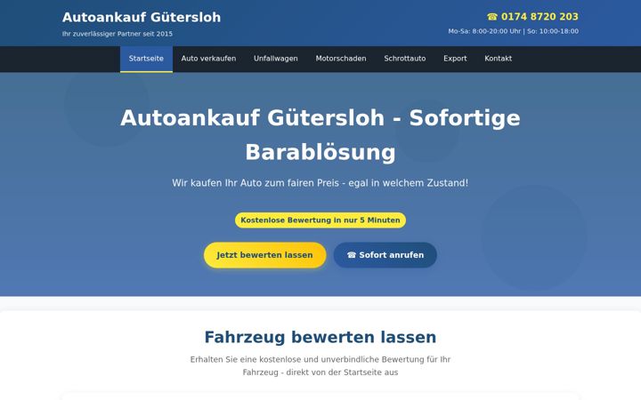 Screenshot του autoankauf-guetersloh24.de