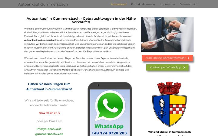 Captura de pantalla de autoankauf-gummersbach24.de