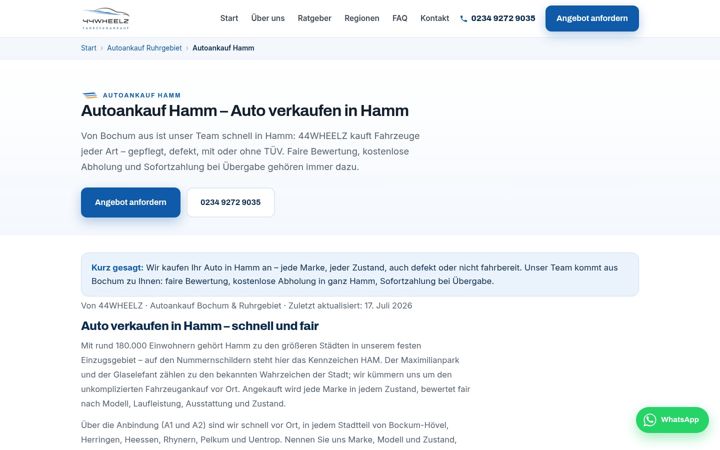 Screenshot του autoankauf-hamm365.de