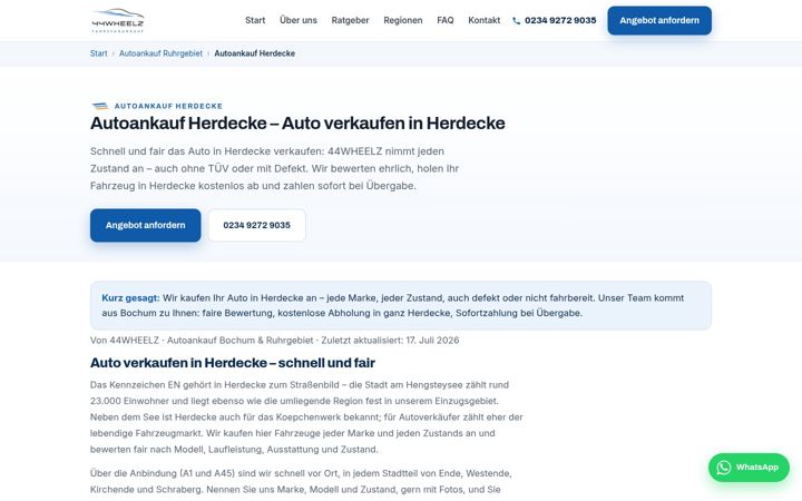 Screenshot of autoankauf-herdecke365.de
