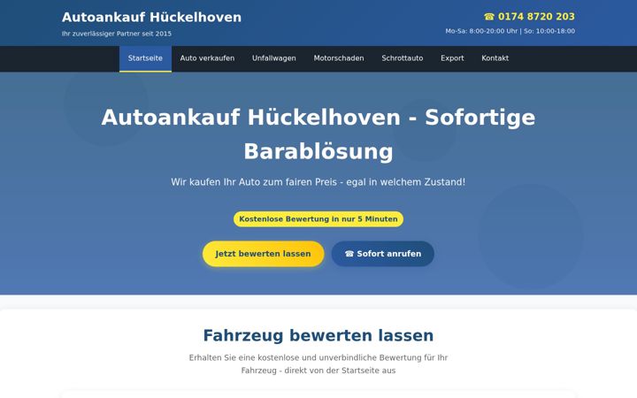 Screenshot of autoankauf-hueckelhoven24.de