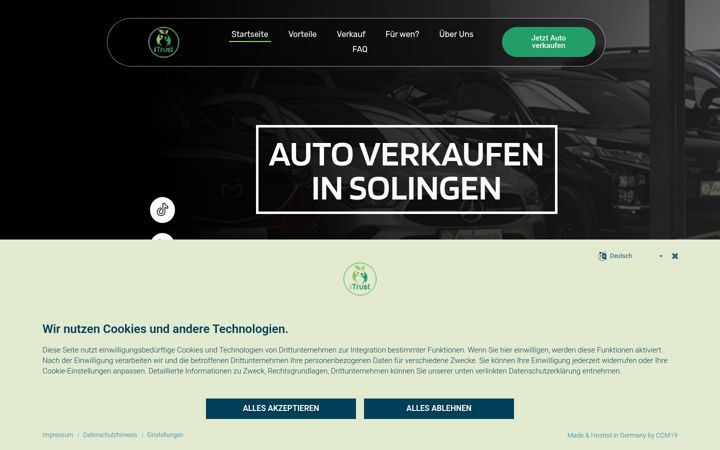 Screenshot of autoankauf-itrust.de