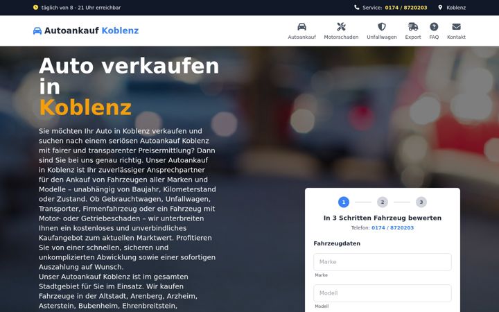 Screenshot of autoankauf-koblenz24.de