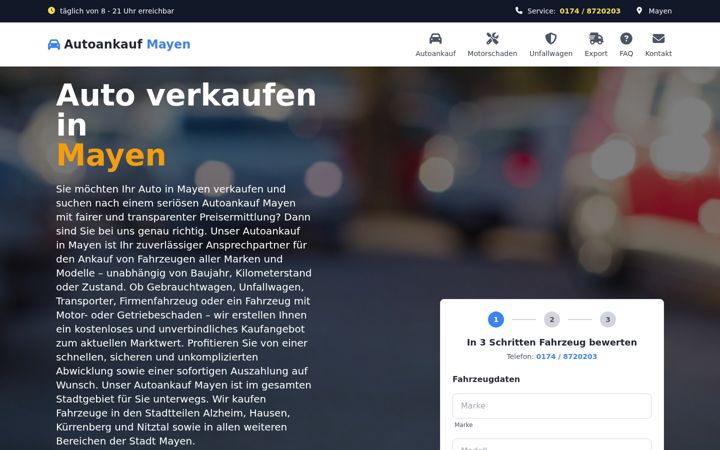 Captura de pantalla de autoankauf-mayen-fix.de