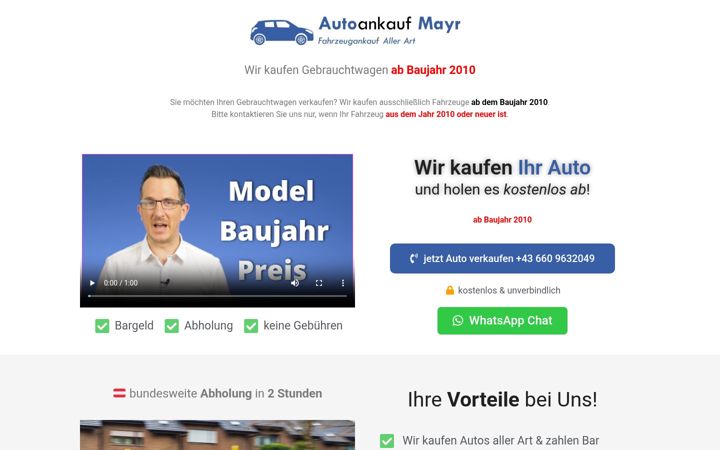 Screenshot of autoankauf-mayr.at