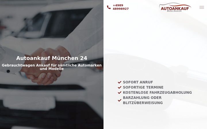 Captura de pantalla de autoankauf-muenchen24.de
