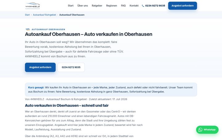 Screenshot του autoankauf-oberhausen365.de