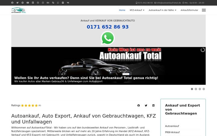 Screenshot of autoankauf-total.de