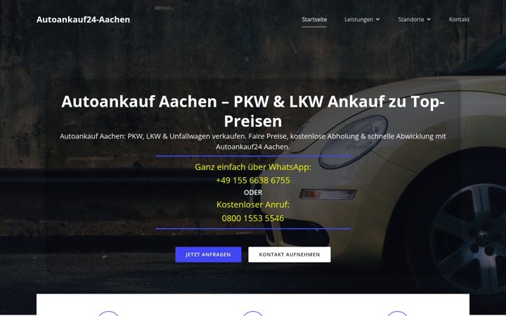 Screenshot of autoankauf24-aachen.de