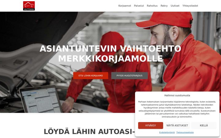 Screenshot of autoasi.fi