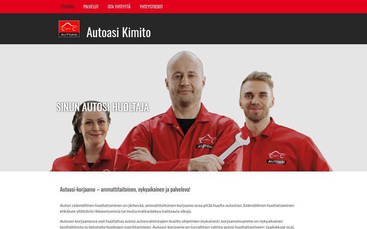 Screenshot of autoasikemio.fi