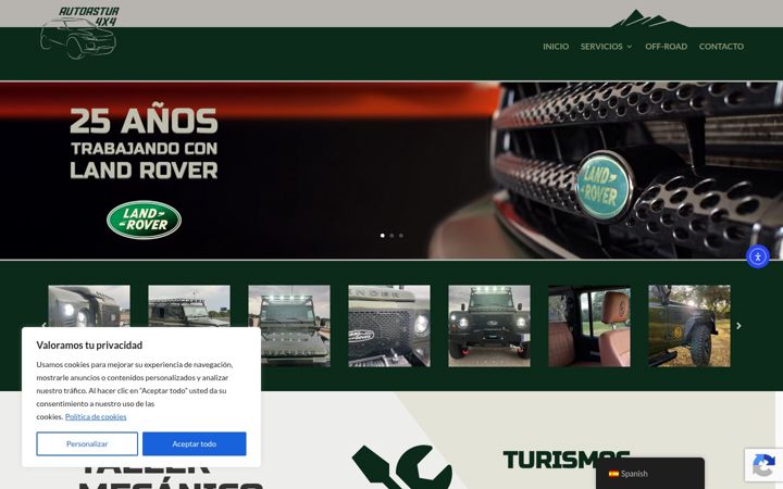 Skjermbilde av autoastur4x4.es