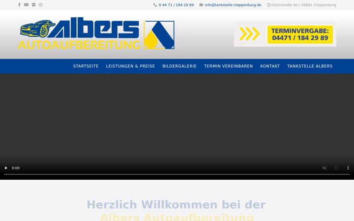 Screenshot of autoaufbereitung-cloppenburg.de