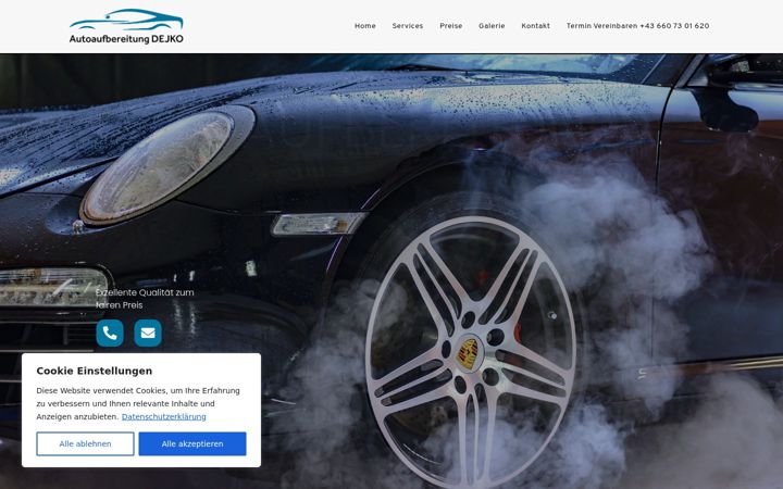 Screenshot of autoaufbereitung-dejko.at