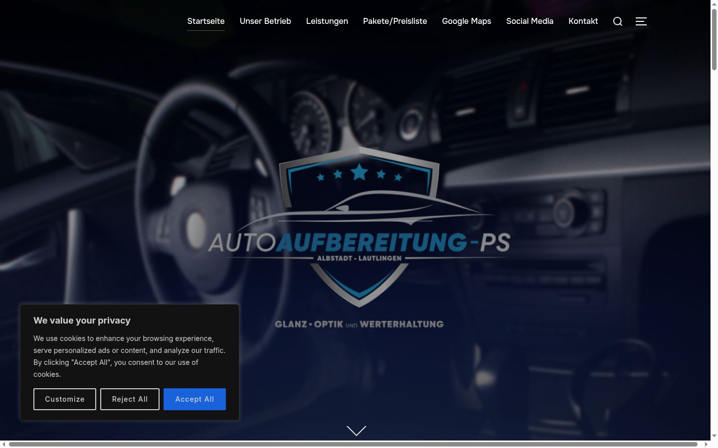 Screenshot tal-banner tal-kunsens muri qabel kwalunkwe interazzjoni