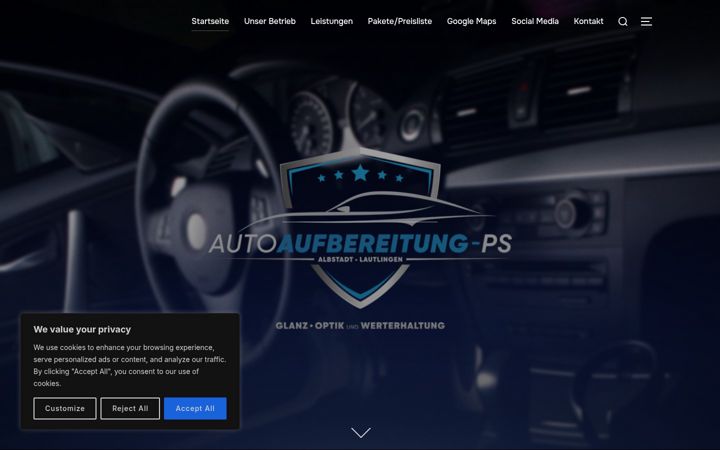 Screenshot of autoaufbereitung-ps.de