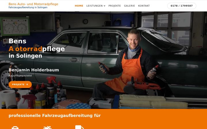 Capture d'écran de autoaufbereitung-solingen.de