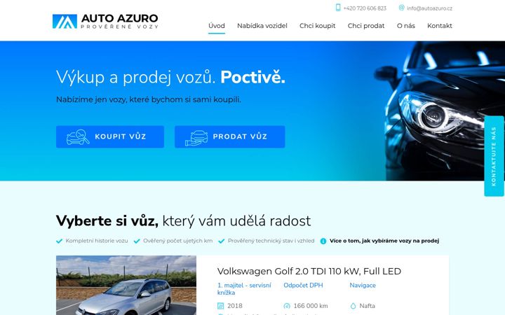 Captura de ecrã de autoazuro.cz