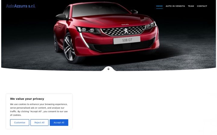 Captura de ecrã de autoazzurrasrl.com