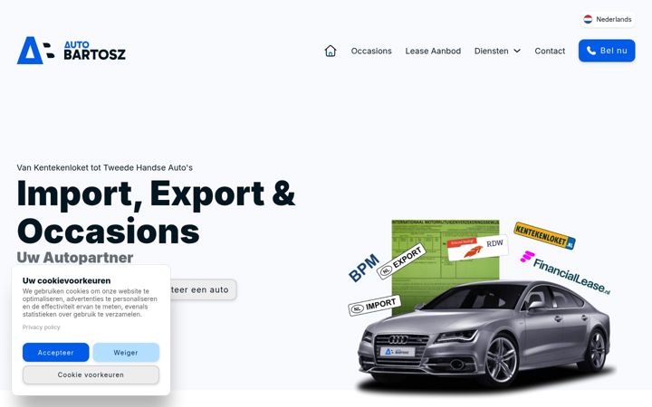 Screenshot of autobartosz.nl