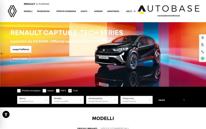 Screenshot of autobase.it