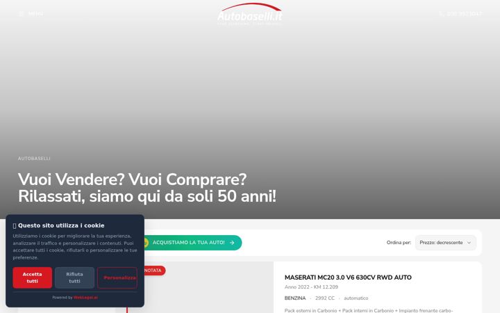Screenshot of autobaselli.it
