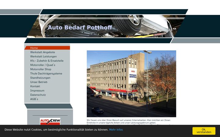 Screenshot of autobedarf-potthoff.de