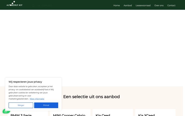 Captura de pantalla de autobedrijf-bot.nl