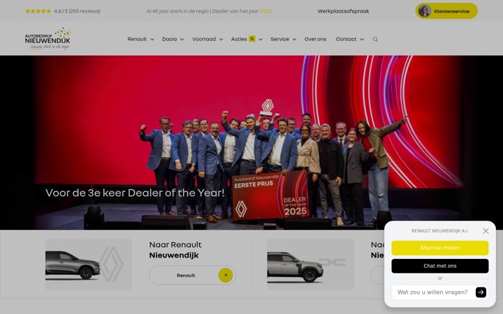 Captura de pantalla de autobedrijf-nieuwendijk.nl