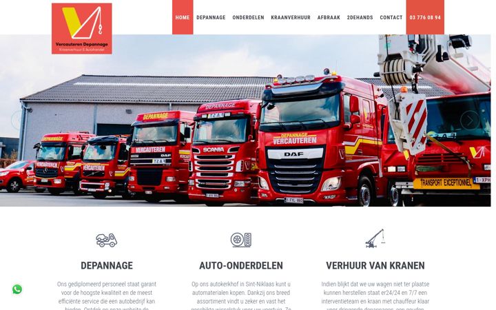 Snímek obrazovky autobedrijf-vercauteren.be