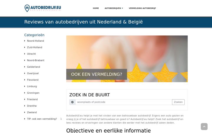 Screenshot of autobedrijf.eu