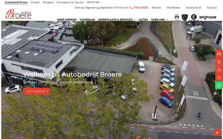 Captura de pantalla de autobedrijfbroere.nl