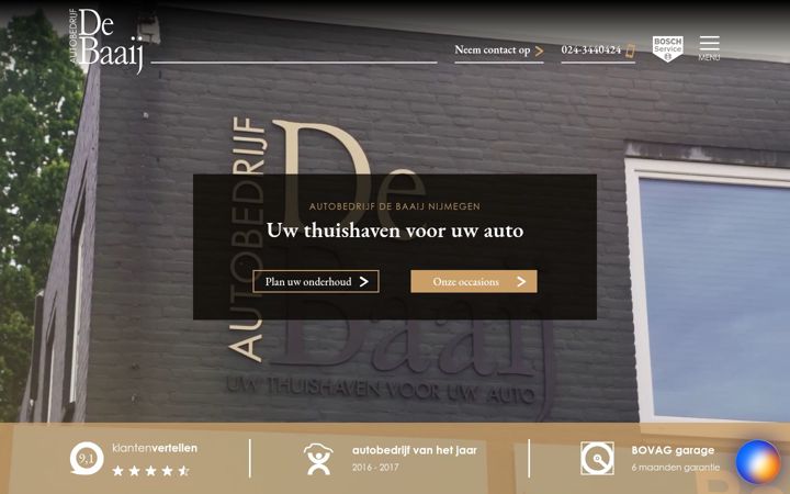 Zrzut ekranu autobedrijfdebaaij.nl