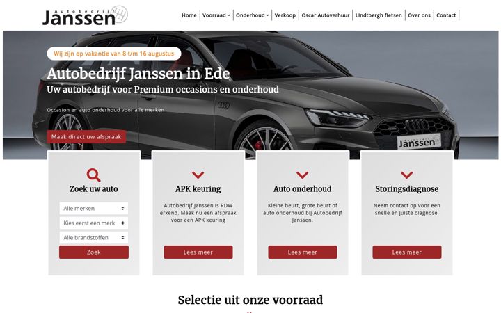 Captura de pantalla de autobedrijfjanssenbv.nl