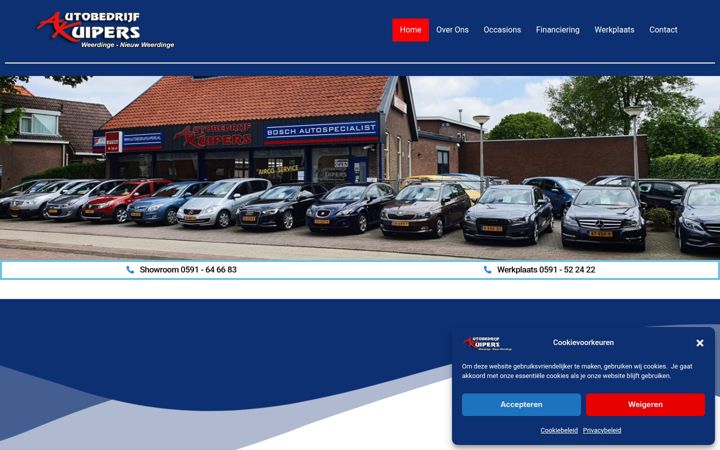 Captura de pantalla de autobedrijfkuipers.nl