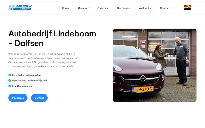 Ekrano kopija autobedrijflindeboom.nl